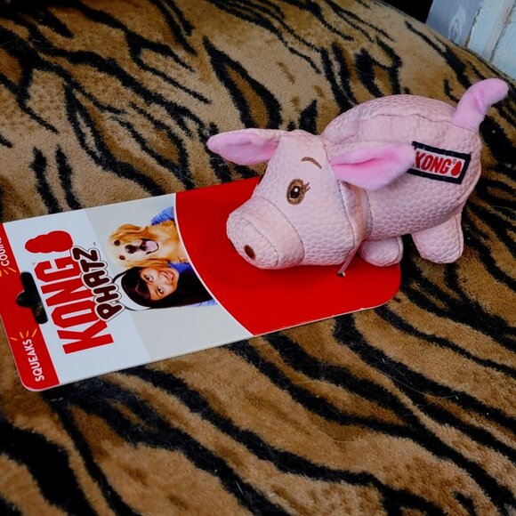 Kong Dog Puppy Phatz XSMALL Pig w Squeak New! - Picture 1 of 2